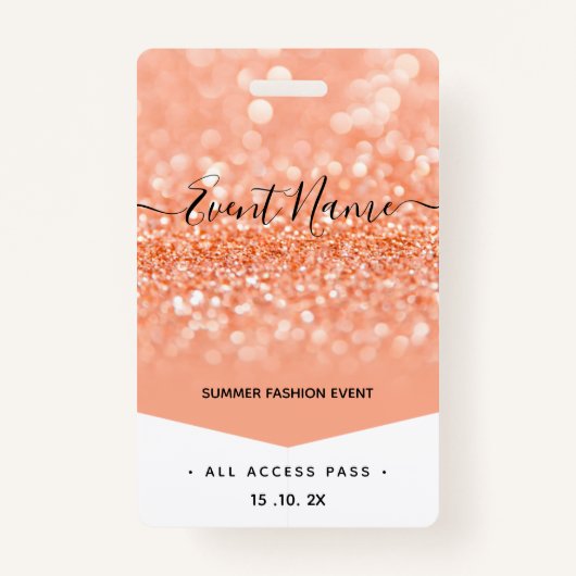 ファッションイベントVIP All Access Pass バッジ (正面)
