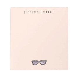 ファッションイラストレーションとサングラス ノートパッド