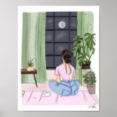 ファッションイラストレーションスケッチ ポスター (正面)