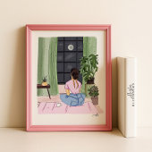 ファッションイラストレーションスケッチ ポスター