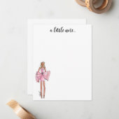 ファッションイラストレーションノートカード ノートカード (正面/裏面インサイチュ)