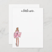 ファッションイラストレーションノートカード ノートカード (正面/裏面)