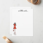 ファッションイラストレーションノートカード ノートカード (正面/裏面インサイチュ)