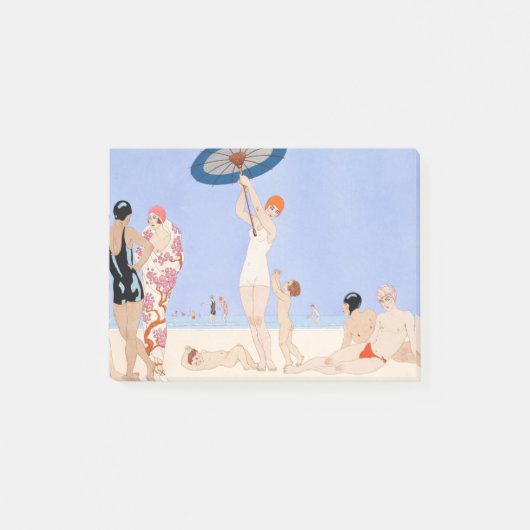 ファッションイラストレーションビーチビキンバイジョージバービア ポストイット (正面)