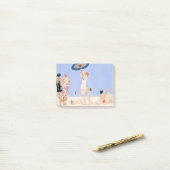 ファッションイラストレーションビーチビキンバイジョージバービア ポストイット (デスク上)