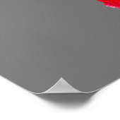 ファッションイラストレーション姿アートウォーター色 ポスター (角)