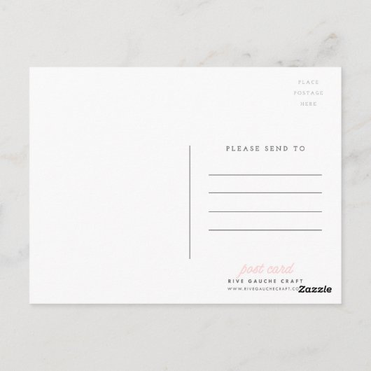 ファッションイラストレーション |クロエパステルシフォンドレス ポストカード (裏面)