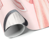 ファッションイラストレーション。シームレスなパターン ラッピングペーパー (ロールコーナー)