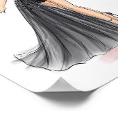 ファッションイラストレーション、スケッチ、 ポスター (角)