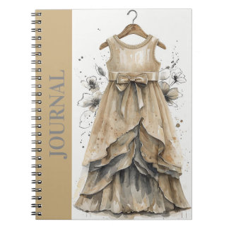 ファッションインスパイアリトルブラックドレス(LBD)ベージュ ノートブック