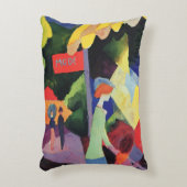 ファッションウィンドウ威厳があるバイマッケ、ヴィンテージフォヴィズム アクセントクッション (正面(垂直))