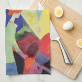 ファッションウィンドウ威厳があるバイマッケ、ヴィンテージフォヴィズム キッチンタオル (四つ折り)
