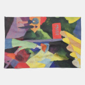 ファッションウィンドウ威厳があるバイマッケ、ヴィンテージフォヴィズム キッチンタオル (横)