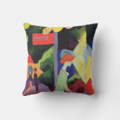 ファッションウィンドウ威厳があるバイマッケ、ヴィンテージフォヴィズム クッション (裏面)