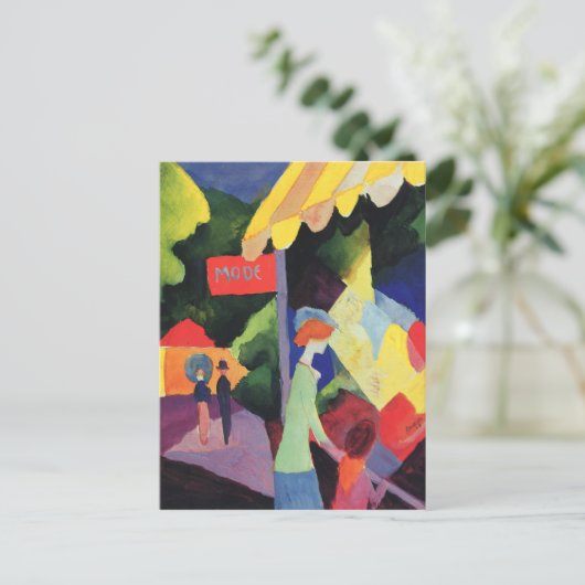 ファッションウィンドウ威厳がある(Macke) ポストカード (スタンド正面)