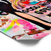 ファッションウォールアートプリントポスターパリデコガーリーール ポスター (角)