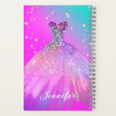 ファッションエレガントスウィート16プロムキンセアニェラドレス ノートブック (裏面)