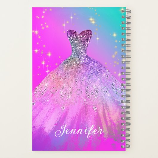 ファッションエレガントスウィート16プロムキンセアニェラドレス ノートブック (裏面)