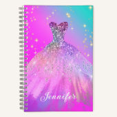 ファッションエレガントスウィート16プロムキンセアニェラドレス ノートブック (正面)