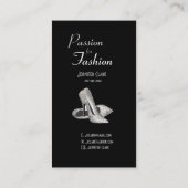 ファッションエレガントスタイリストデザイナーとStilettos 名刺 (裏面)