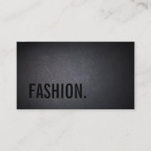 ファッションエレガントダークはっきりした文字ミニマル 名刺 (正面)