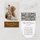 ファッションカタログの~の名刺の服のヴィンテージ 名刺 (正面/裏面)