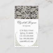 ファッションカタログの~の名刺の服のヴィンテージ 名刺 (裏面)