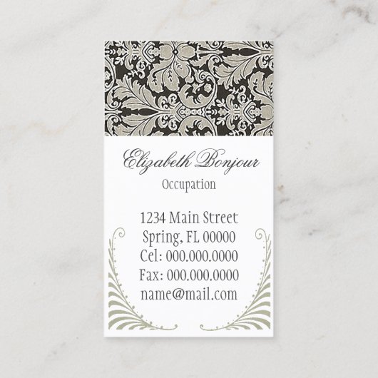 ファッションカタログの~の名刺の服のヴィンテージ 名刺 (裏面)