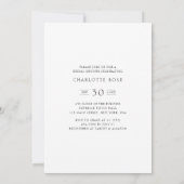 ファッションカップル写真モダンブライダルシャワー 招待状 (裏面)