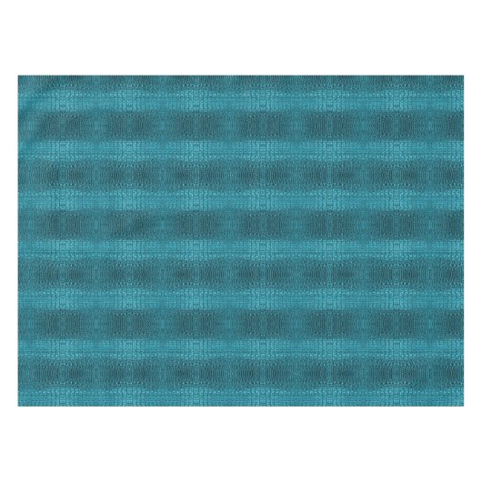 ファッションガーリーターコイズブルーアリゲーターレザー テーブルクロス (正面(横))