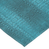 ファッションガーリーターコイズブルーアリゲーターレザー テーブルクロス (アングル)