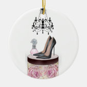 ファッションガールハイヒールオーナメント セラミックオーナメント (正面)