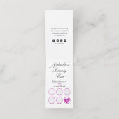 ファッションガールブラックピンク美しいバー ロイヤリティカード (内部開封)