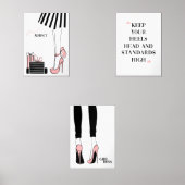 ファッションガールボスセットウォールアート (正面)