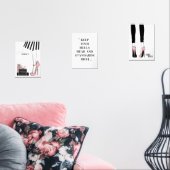 ファッションガールボスセットウォールアート (リビング)