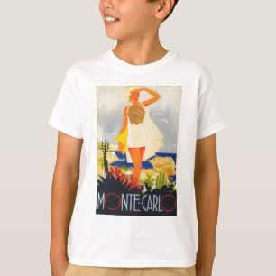 ファッションガールモンテカルロビーチトラベル Tシャツ