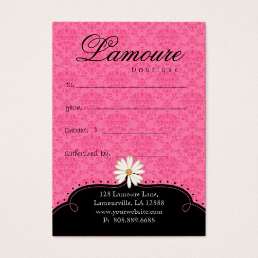 ファッションギフトカードかわいらしシューズドレスピンクブラック (正面)