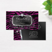 ファッションギフトカードネイルサロンゼブラグリッター (デスク)