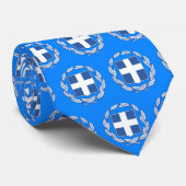 ファッションギリシャのエンブレムタイ、青いギリシャ国旗 ネクタイ (ロール)