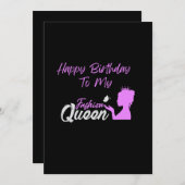 ファッションクイーン誕生日カード シーズンカード (正面/裏面)