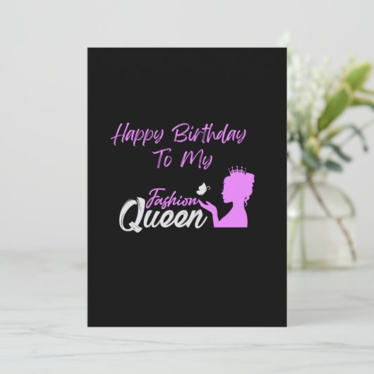 ファッションクイーン誕生日カード シーズンカード (スタンド正面)