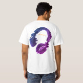 ファッションクールdjスタイリッシュ & tシャツ (裏面フル)