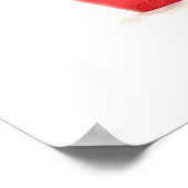 ファッショングラマートレンディー美しいメイクアップレッドマスカラ ポスター (角)