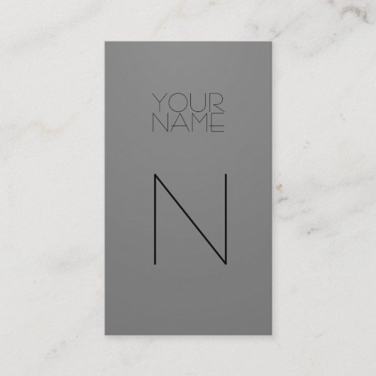 ファッショングレー 名刺 (正面)