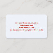 ファッションコンサルタント 名刺 (裏面)