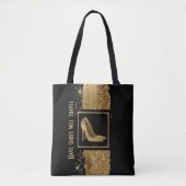 ファッションゴールデンスティレットヒールトートバッグ トートバッグ (正面)