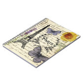 ファッションサロンスパフランスのエッフェルタワーパリ ノートブック (左側)