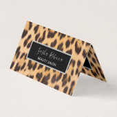 ファッションサロン美しいスパstylist leopard print 名刺 (正面)