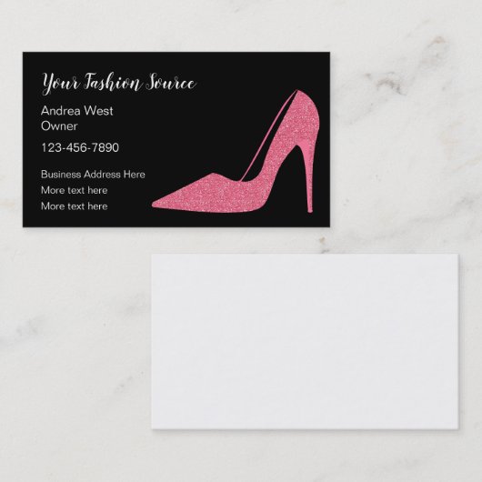 ファッションシューテーマ名刺 名刺 (正面/裏面)