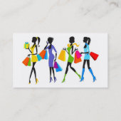 ファッションショッピングガールズイラストレーション 名刺 (裏面)